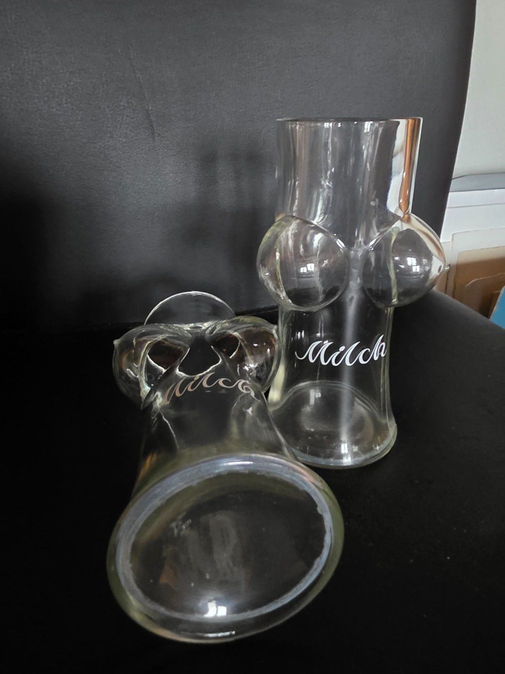Bicchieri: 2 Trinkgläser Glas Milch 16 cm – Usato da Walterswil BE venduto da Lonitti 1