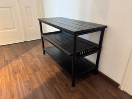 Schuhregal und -matte NIPÅSEN / BAGGMUCK - Metall - Schwarz