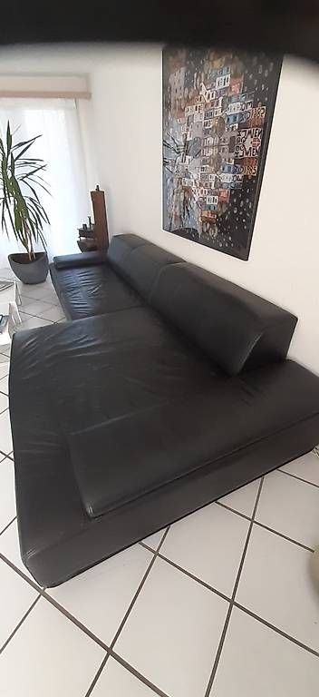Sofas: Ledersofa schwarz – Gebraucht aus Kreuzlingen von seb_9zgt