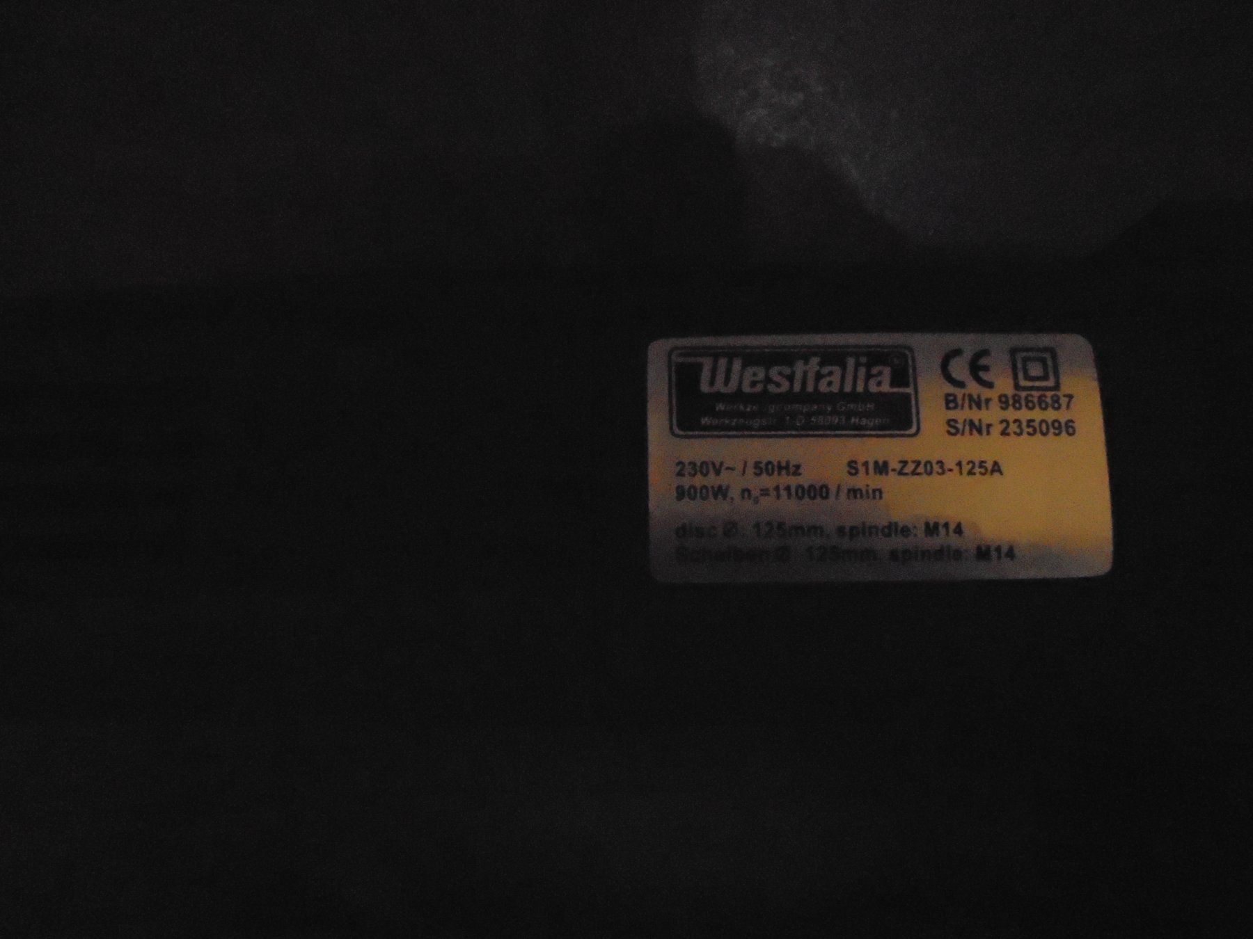 Westfalia Tutti gli attrezzi: Winkelschleifer 125mm 900W – Nuovo e nell'imballaggio originale da Emmenbruecke venduto da Ifs 1