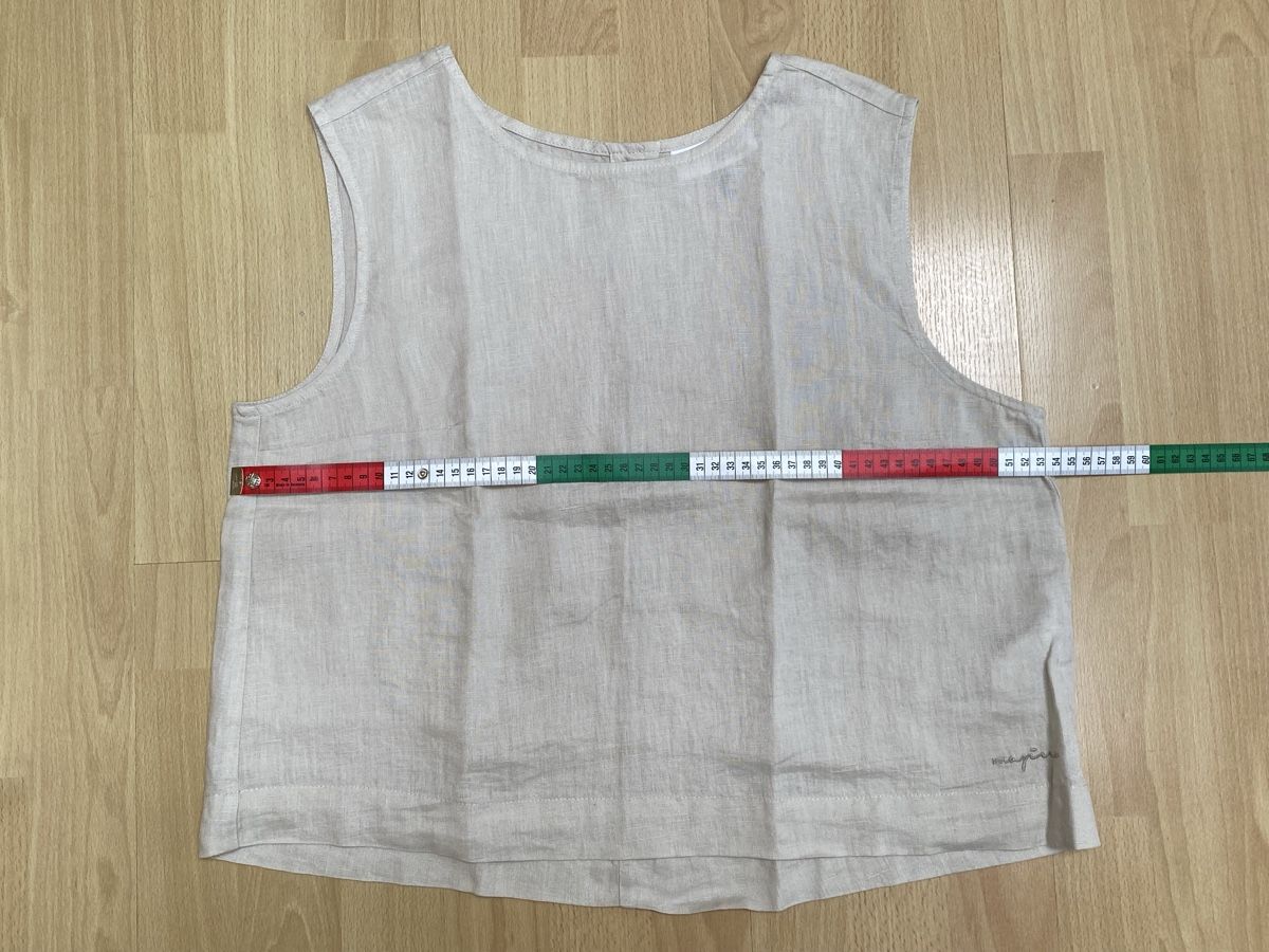 Top: MAZINE Oberteil Leinen Grau Gr. M Neu – Nuovo (secondo la descrizione) da Buochs venduto da H16 6