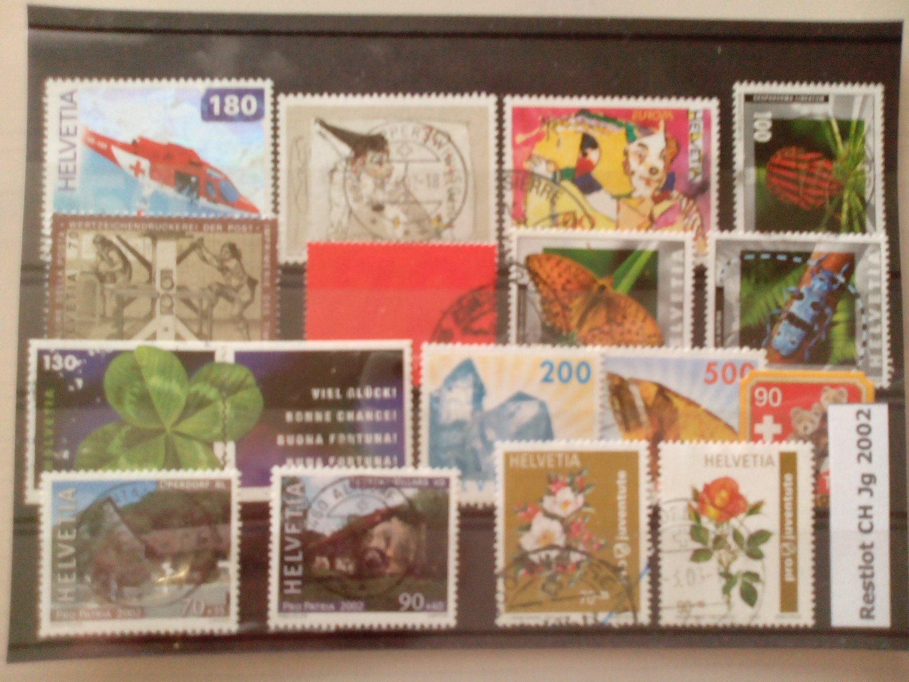 Alle Briefmarken: Restlot CH Jg2002 – Gebraucht aus Brüttisellen von goldtaler