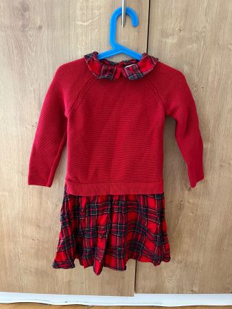Karopullover/Kleid, Next, Größe 104