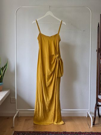 Telimena Vintage Seidenkleid 100% seide S/M
