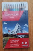 Caran d'Ache Prismalo Aquarelle 12 Buntstifte neu Metallbox