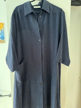 Schicke Longjacke, marine, Gr 44