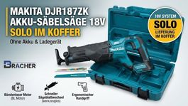 Makita DJR187ZK Akku-Säbelsäge 18V (solo im Koffer)