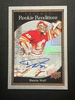 Dustin Wolf 2023 Rookie Renditions 39/99 Calgary Flames