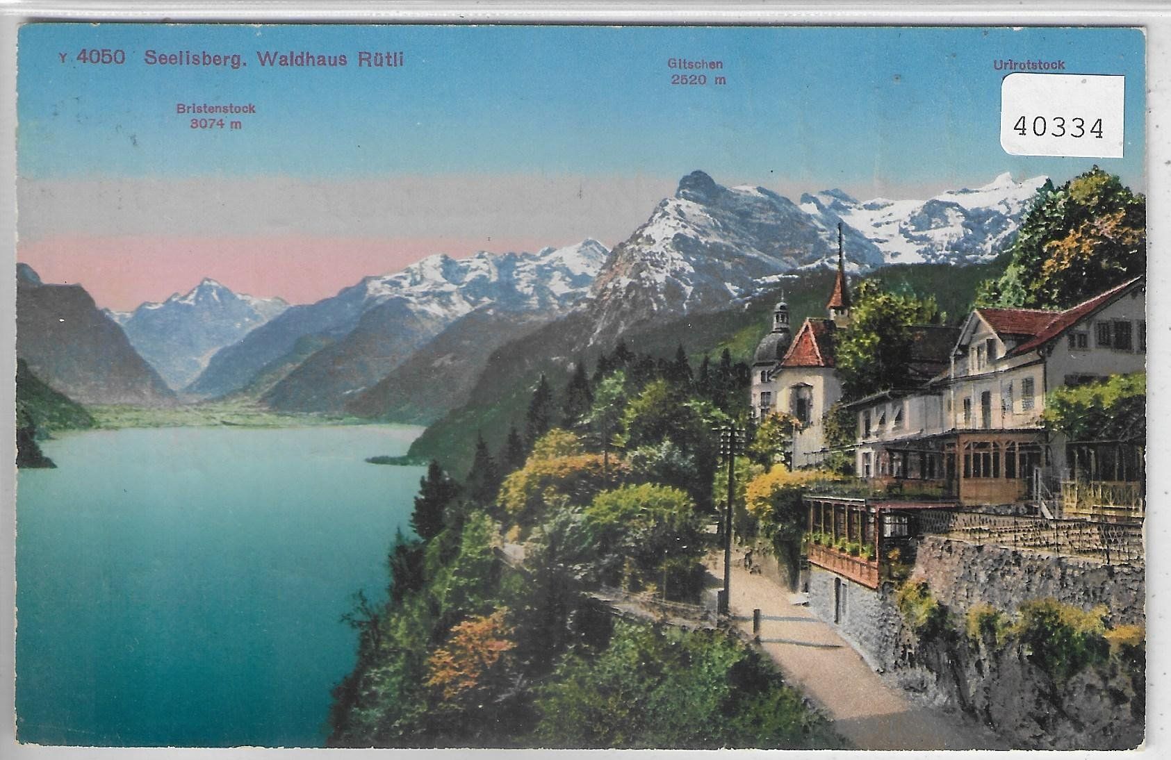 Cartoline postali: Seelisberg - Waldhaus Rütli - Litho – Usato da Ettingen venduto da Kartenplanet