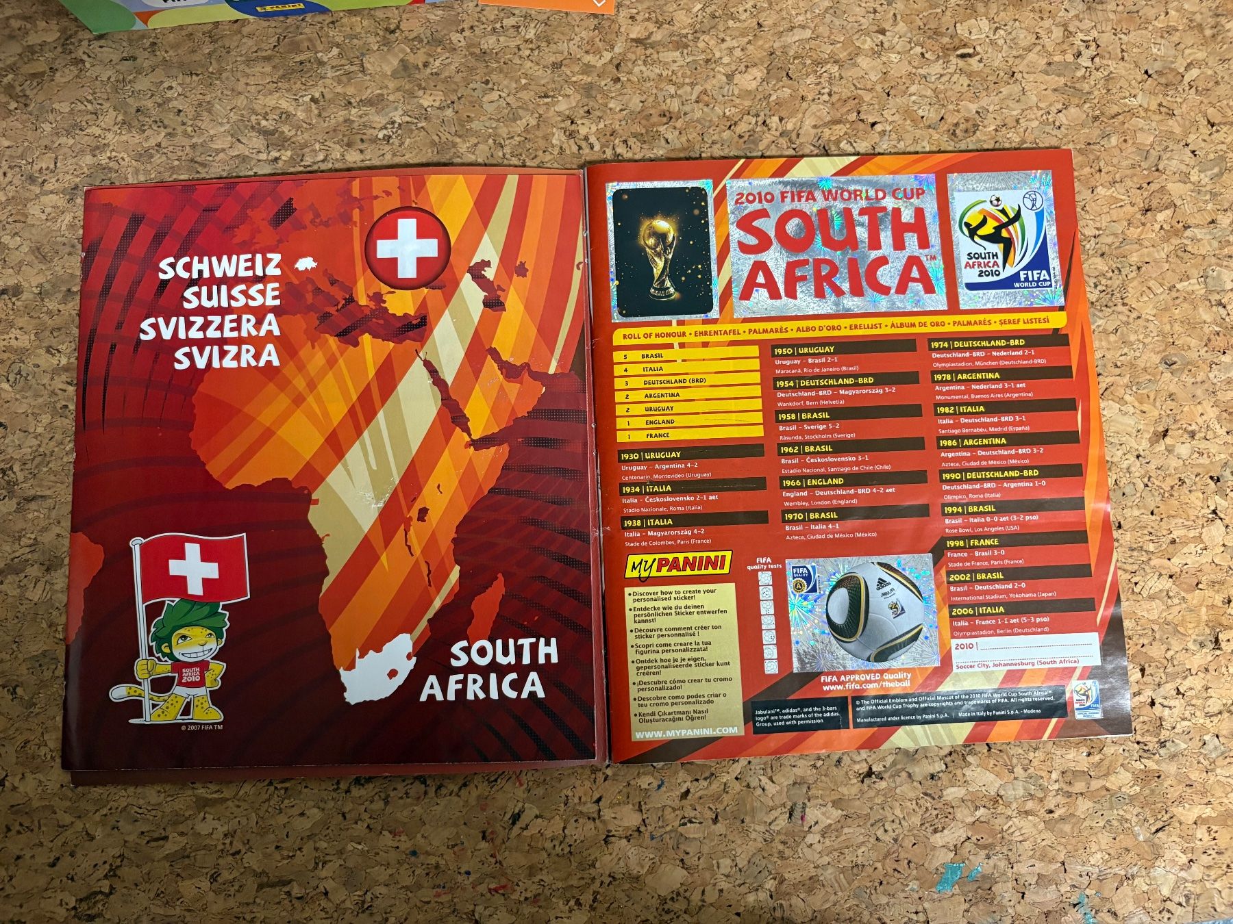 Panini Album: Panini Album South Arica 2010 – Usato da Rudolfstetten venduto da Clodo1975 1