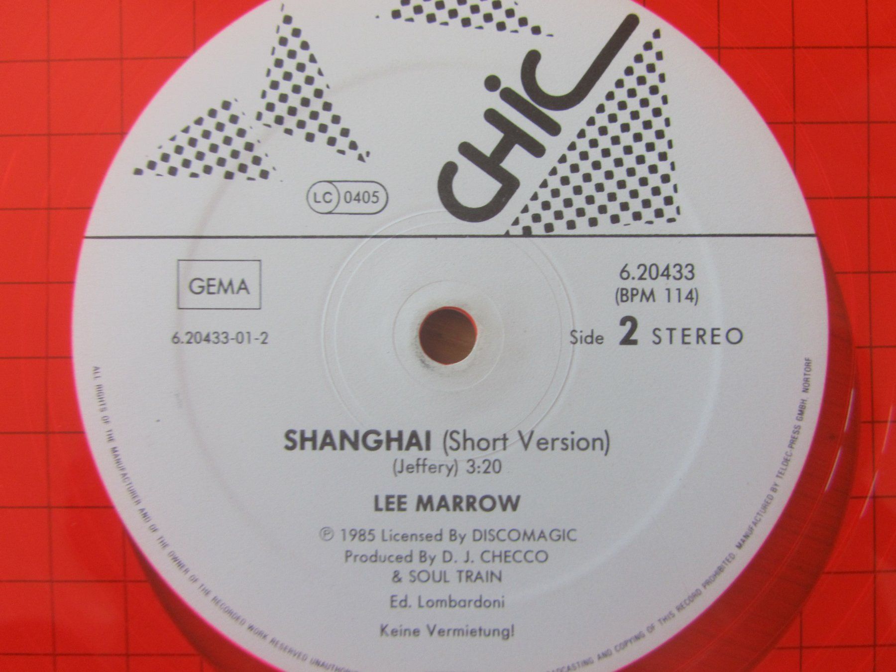 Dischi in vinile: Lee Marrow - Shanghai (Extended Version) Vinyl Single – Usato da Seengen venduto da mikelele 4