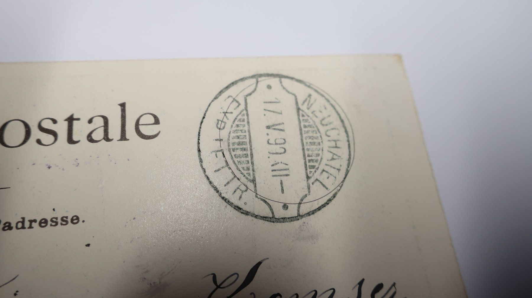 Ansichtskarten: Neuchâtel 1898.  1899 – Gebraucht aus Cormoret von Pascalll2001 3