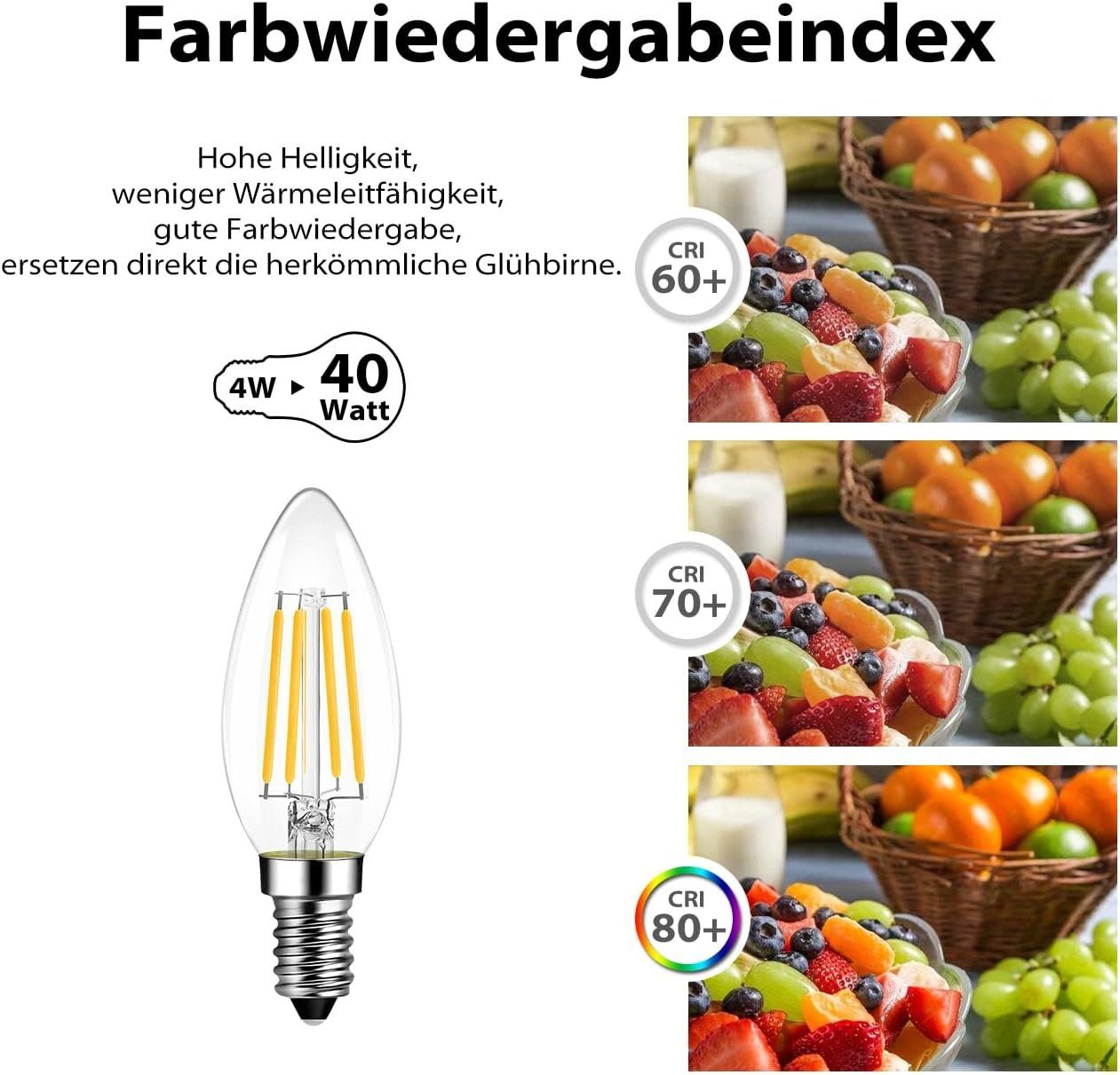 Lampade: 6er Pack E14 Kerze LED Lampe – Nuovo e nell'imballaggio originale da Nuglar venduto da SaleRitter 4