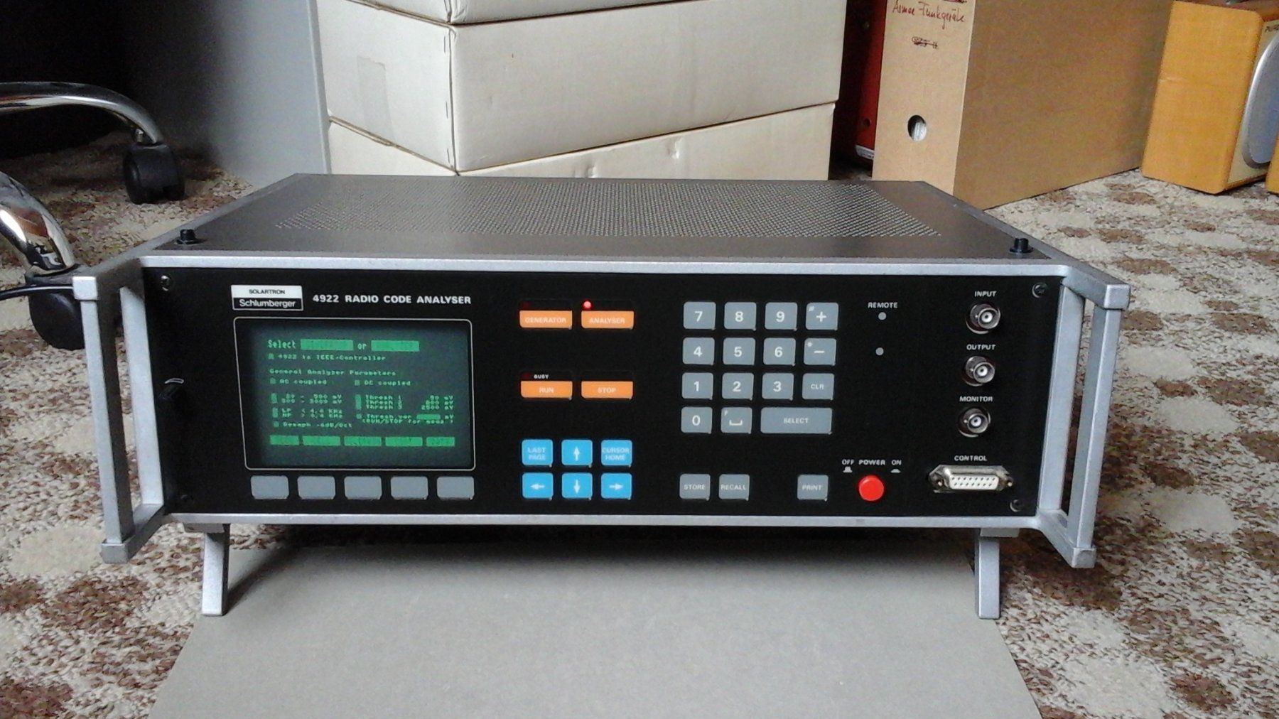 Funktechnik: Schlumberger SOLARTRON 4922 Code Analyser – Gebraucht aus Farnern von Radiovox 1