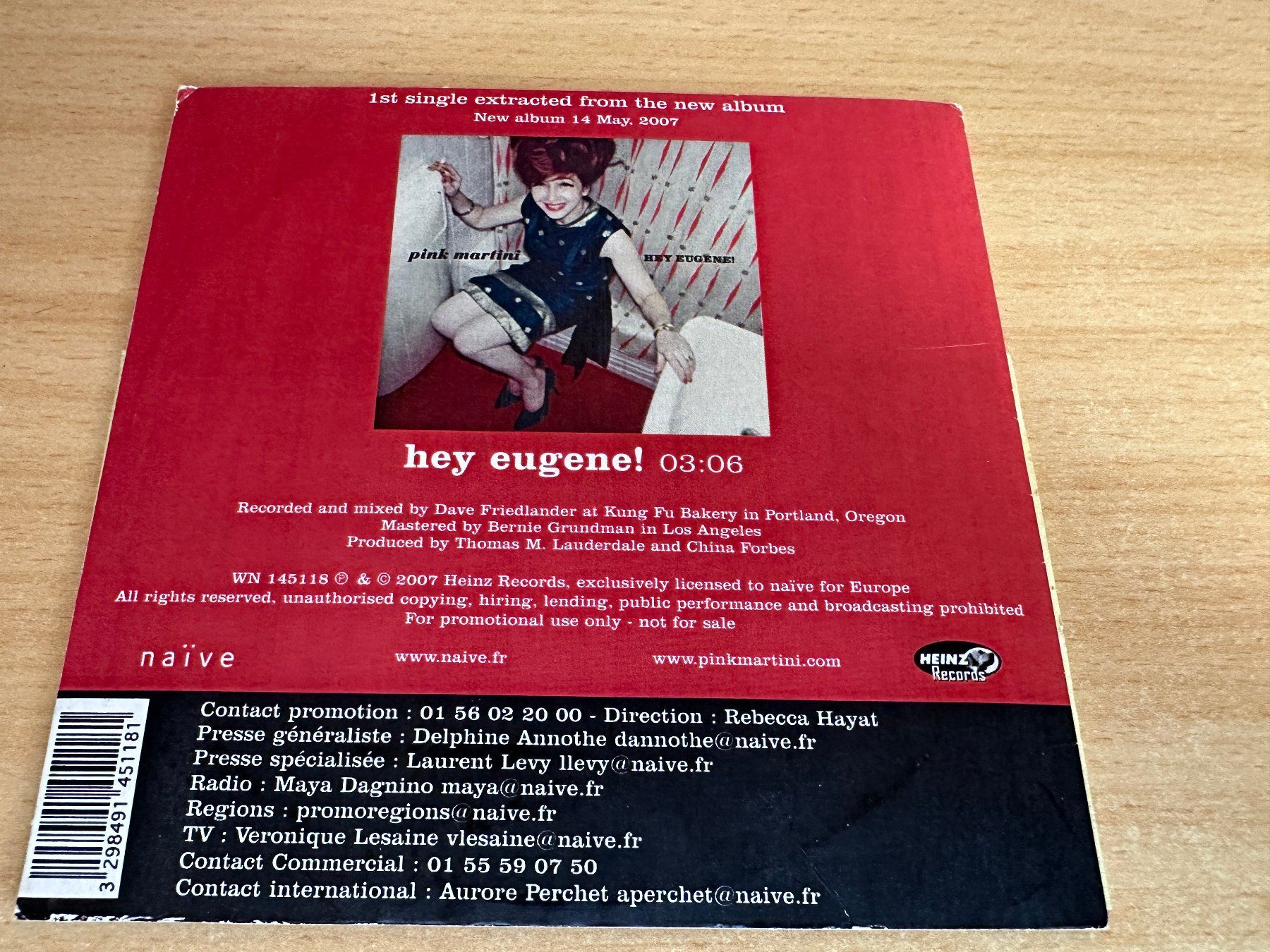 CD: Pink Martini – Hey Eugene! - Single CD – Usato da Rikon im Tösstal venduto da Alpenmutz 1