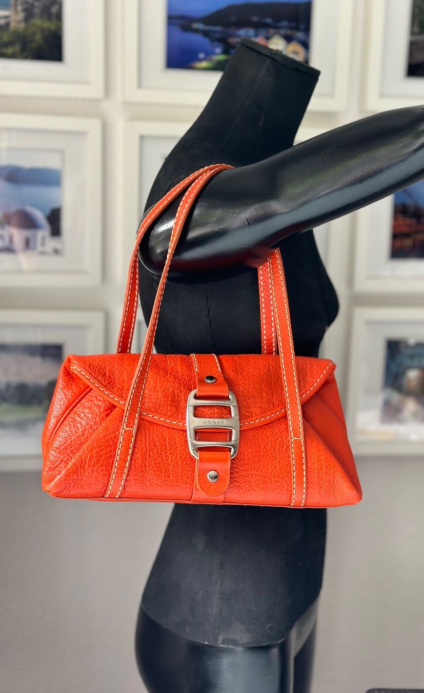 Hogan Taschen für Damen: Hogan Ledertasche Orange – Gebraucht aus Zufikon von Modestil365 1