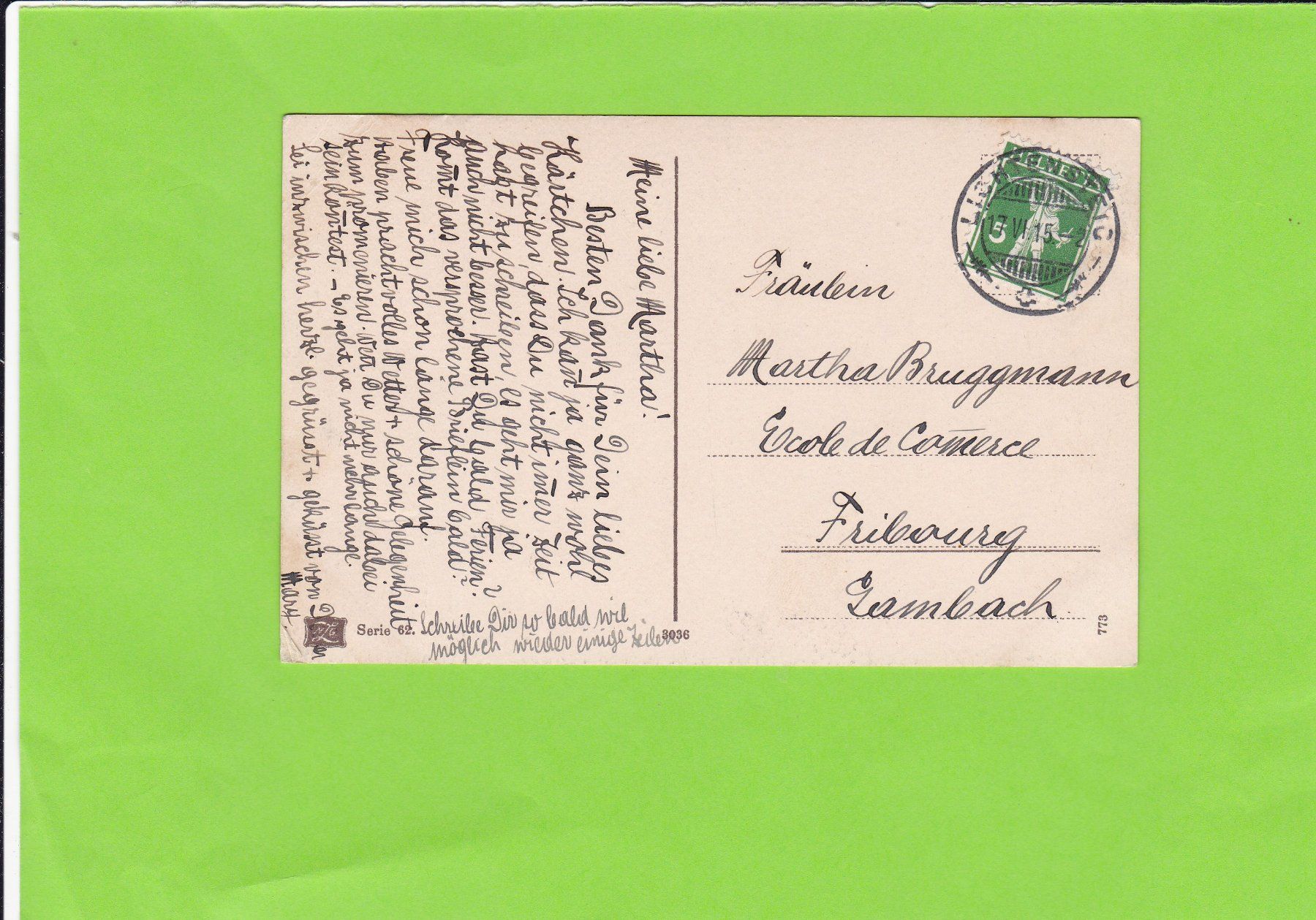 Cartes postales: Landschaft ab Lichtensteig SG--1915 – D'occasion à St. Peterzell par neckertal 1