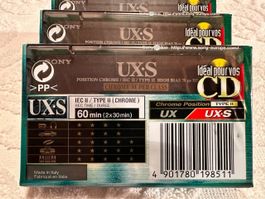 Sony UX-S 60 Chrome Kassetten, Originalverpackt, 4 Stück