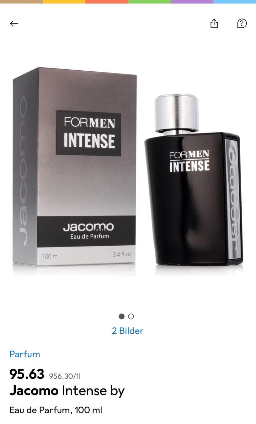 Profumi & Eau de Toilette: Jacomo For Men Intense - Eau de Parfum, 100 ml, neu! – Nuovo e nell'imballaggio originale da Bottmingen venduto da Michi84bs 4