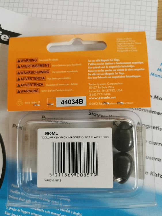 Katzenklappe Petsafe 400 inkl. 3x Collar Key Kaufen auf Ricardo