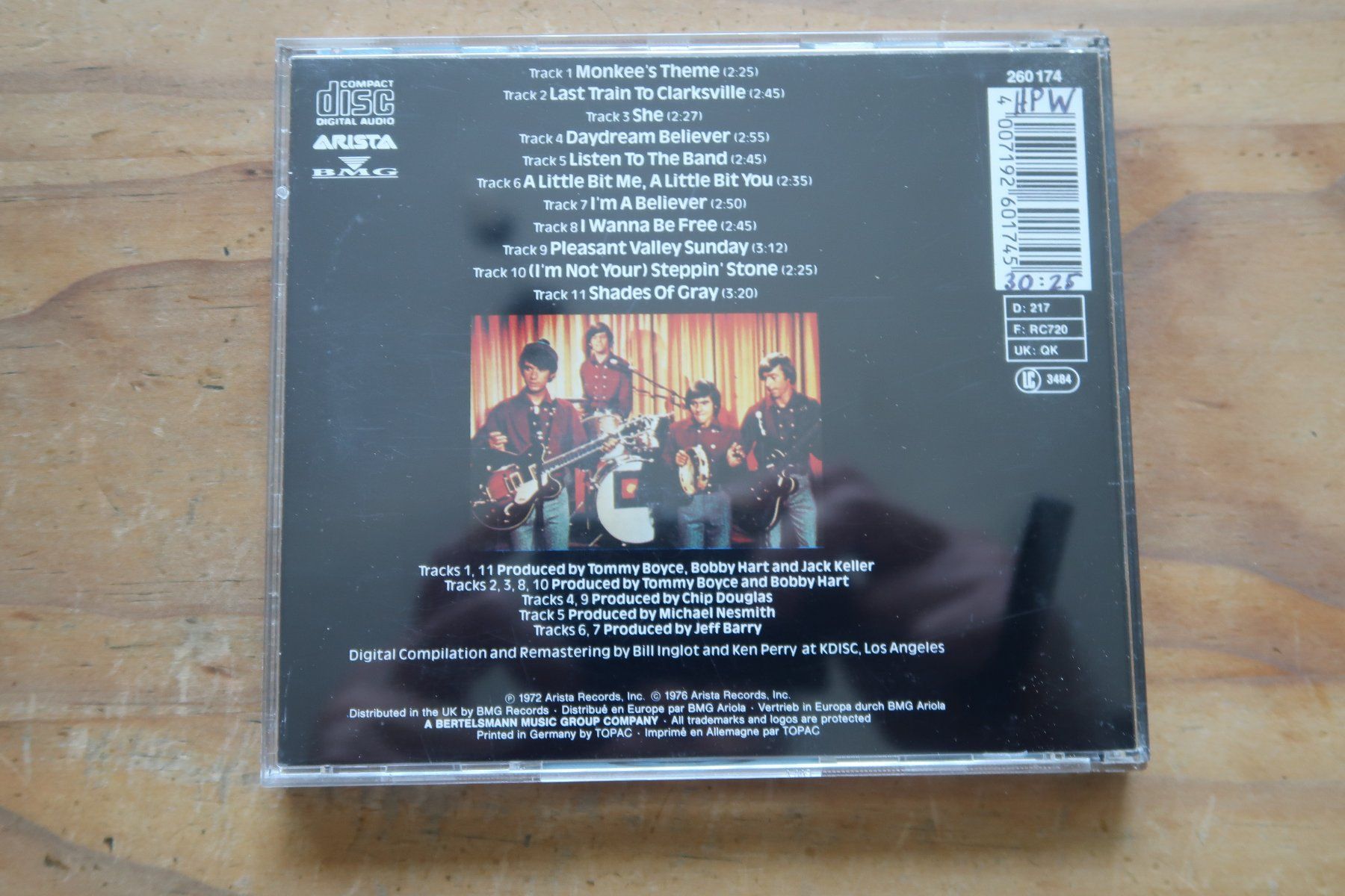 CD: THE MONKEES - GREATEST HITS - CD – Usato da Basel venduto da Patiscat 1