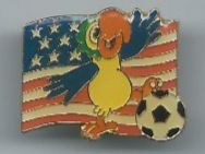 USA WM 1994, Pin, Maskottchen