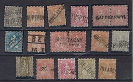 SITZ HELVETIA <526> LOT MIT DIVERSEN STABSTEMPEL