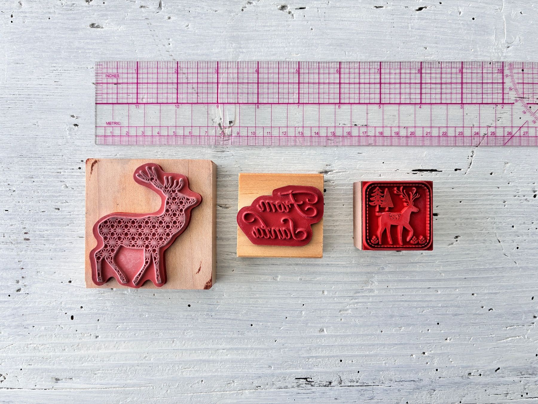 Tampons: Holz-Stempel "Hirsch" Set 3-tlg. – D'occasion à Glattfelden par Qwerasdf 1