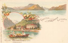 Litho Gruss Paradiso Lugano Hotel Reichmann
