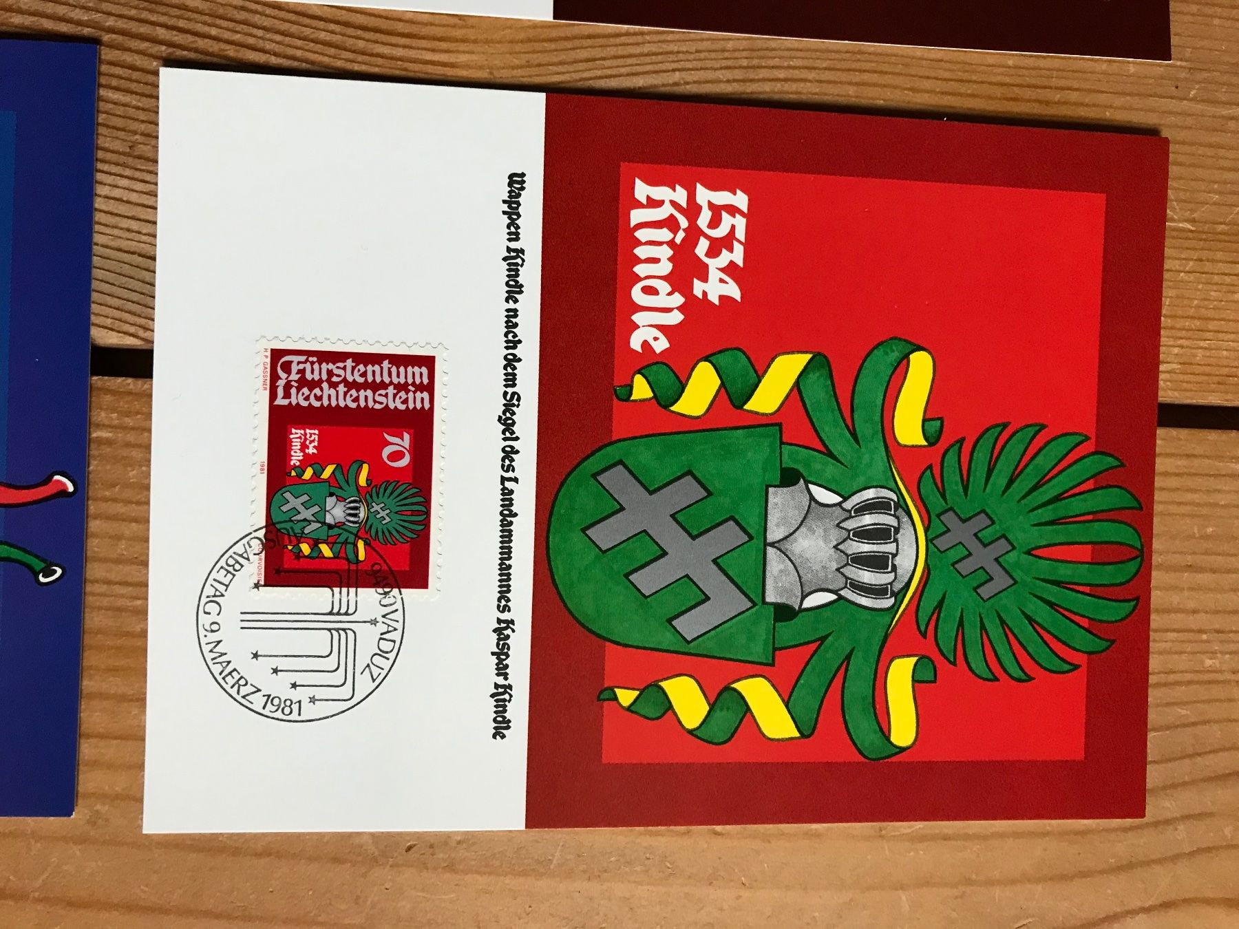 Alle Briefmarken: briefmarken FL 4 postkarten 9.3.1981 – Gebraucht aus liestal von makai05 1