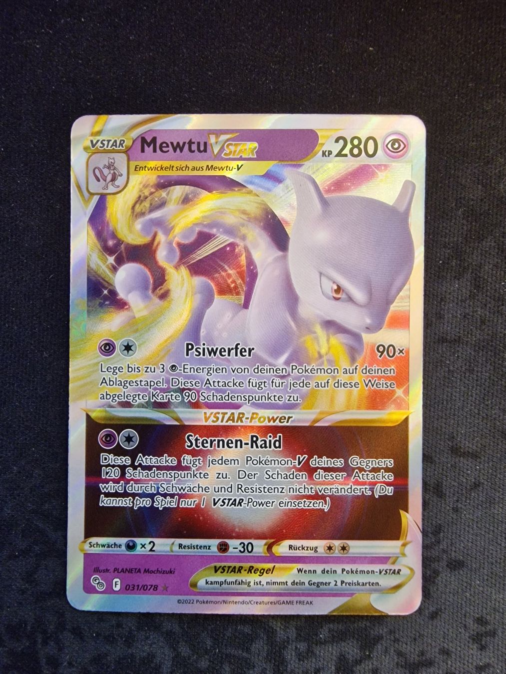 Pokémon Carte collezionabili: Pokemon Mewtu PGO 31 Deutsch – Usato da Winterthur venduto da picha13