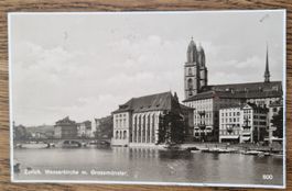 Wasserkirche, Münster 1941,St: Wintersport, n. Richterswil