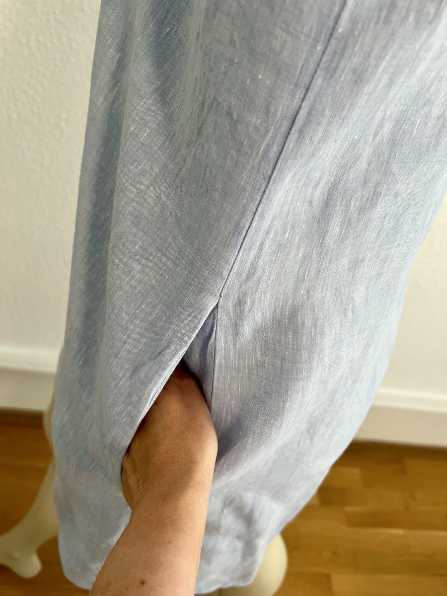 Robes: Rene Lezard hellblaues Leinenkleid Gr.36  – D'occasion à Basel par Bettybooo 3