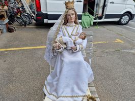 Maria mit Kind holz antik
