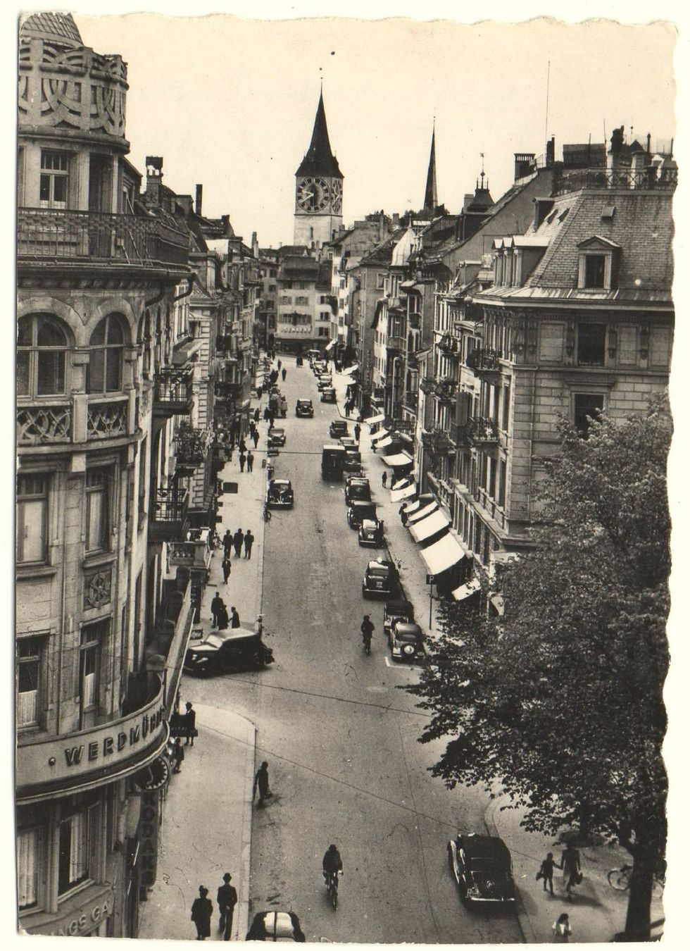 Cartoline postali: ZÜRICH Rennweg - Auto – Usato da Jona venduto da philajona