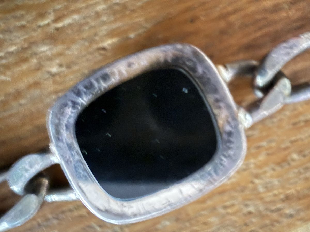 Bracelets: Armband 800 Silber Onyx Silber Kette – D'occasion à Goldach par Messerguru 2