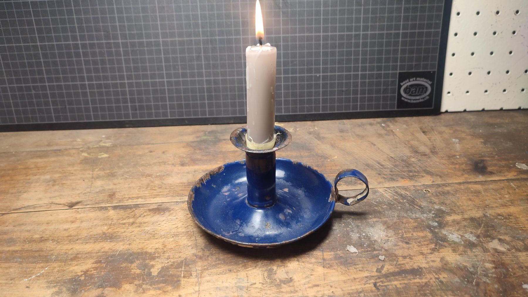 Portacandele: Wunderschöner alter Kerzenständer Stabkerzen – Usato da Gelterkinden venduto da MYSTOREFORYOU4460 3
