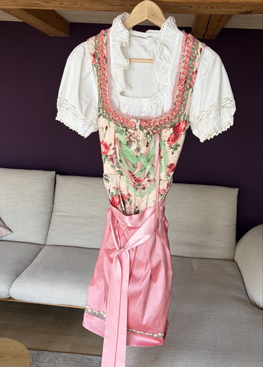 Kleider: Dirndl mit Blumenmuster von Stockerpoint - neuwertig – Neu (gemäss Beschreibung) aus Römerswil LU von mr-max11 8