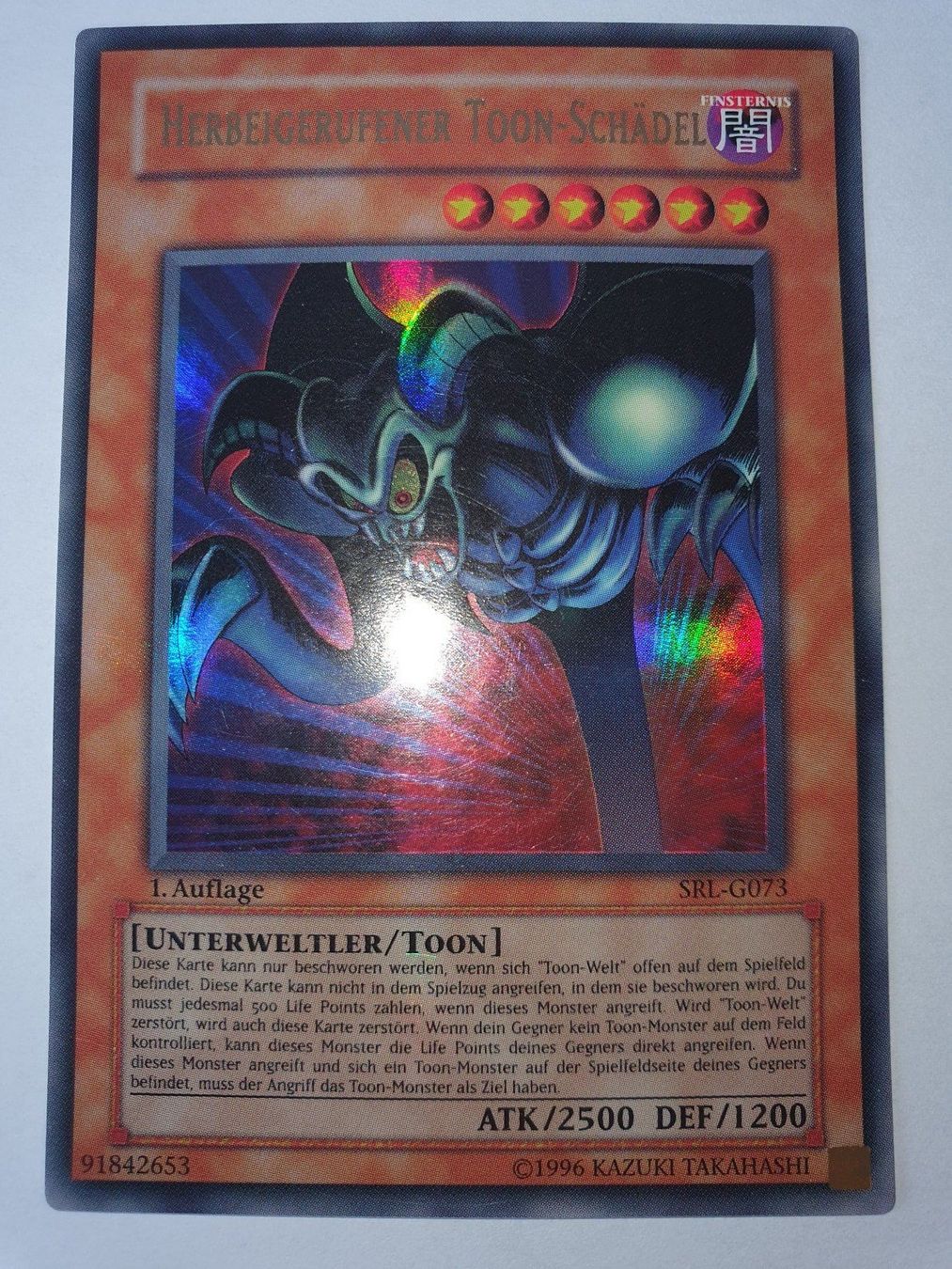 Yugioh Sammelbilder & Trading cards: ! Yugioh: Herbeigerufener Toon-Schädel SRL-G073 1. Auflage ! – Gebraucht aus Arbon von Akatsuki9 1