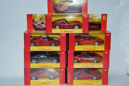 Ferrari 250GTO , F40 , FXX , 599 GTB , .... , 7 Stück , 1:38