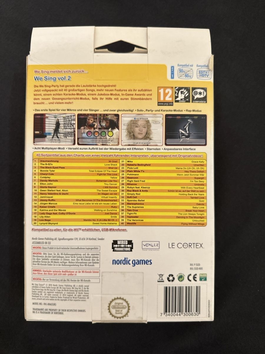 Nintendo Giochi: Nintendo Wii: We Sing Vol. 2 & 2 Mikros – Nuovo (secondo la descrizione) da Ettingen venduto da slg_4107 1