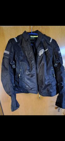 Probiker Damen Motorrad Textiljacke Schwarz Gr.44 Neu