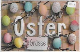 Joyeuses Paques - Fröhliche Ostern - farbige Eier
