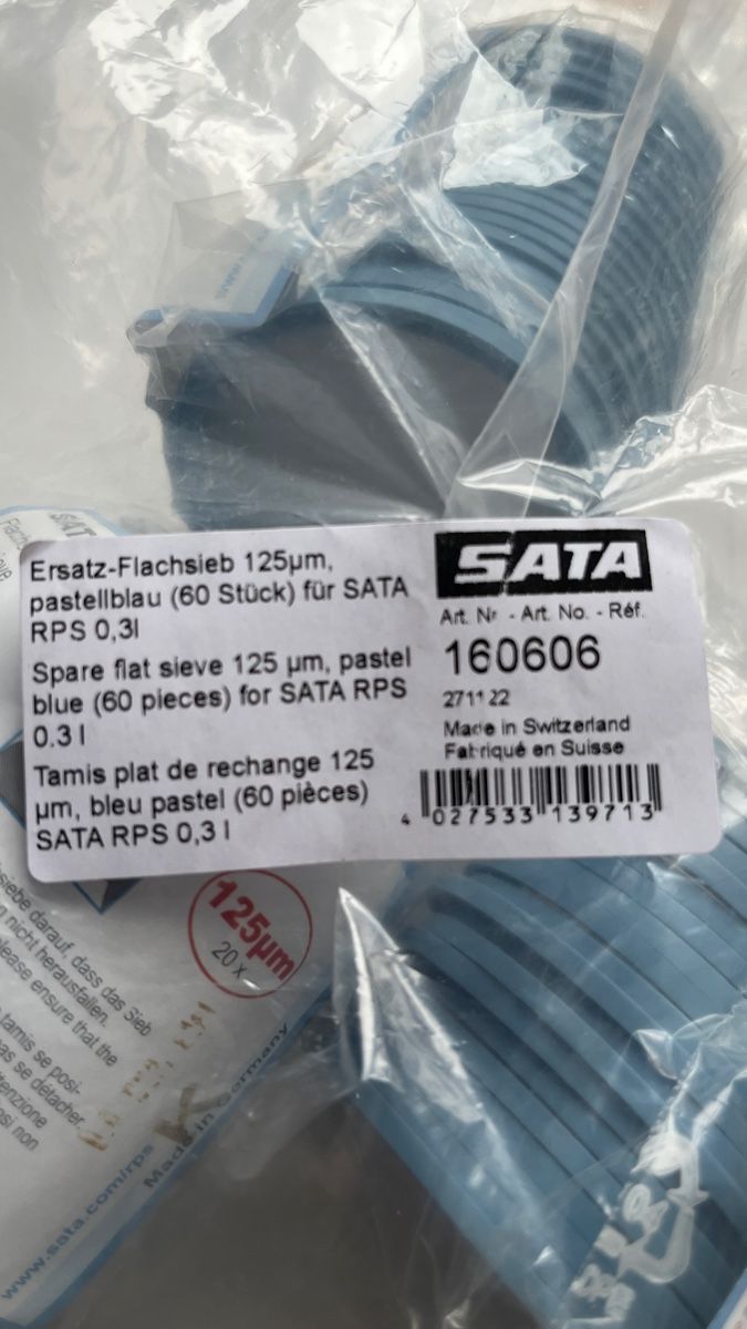 Tutti gli attrezzi: SATA Flachsieb 125mu – Nuovo (secondo la descrizione) da Unterkulm venduto da Swissbmwdriver 3