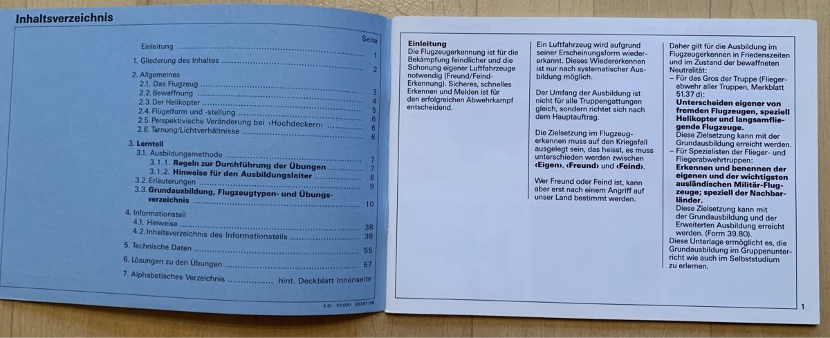 Libri: Formular 39.40d Flugzeugerkennung Grundausbildung – Nuovo (secondo la descrizione) da Goldingen venduto da Bergler012 1