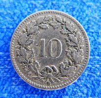 2 x 10 Rappen aus den Jahren 1908 und 1909