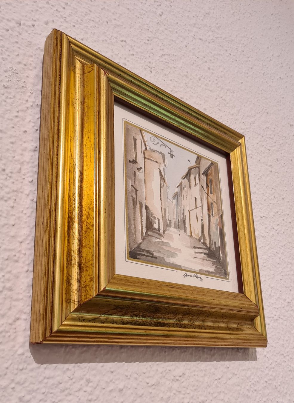 Dipinti: 2 Aquarelle "Carpineto-Romano" signiert – Usato da Frauenfeld venduto da Purzli 6
