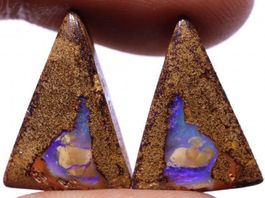 Australischer Boulder Opal Paar 18.41Cts