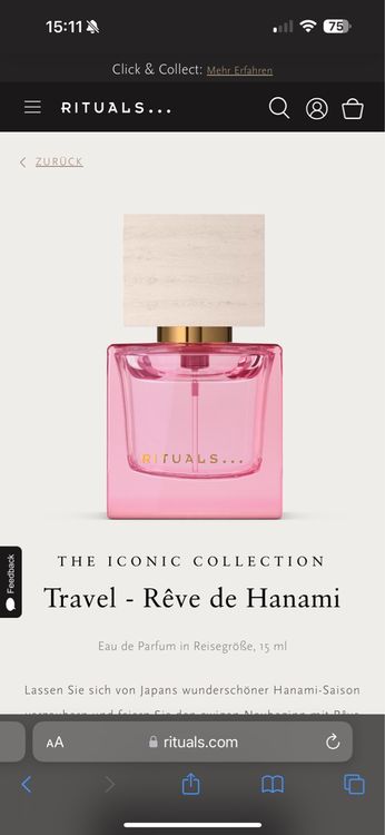 Rituals Parfüm Rêve de Hanami 15ml