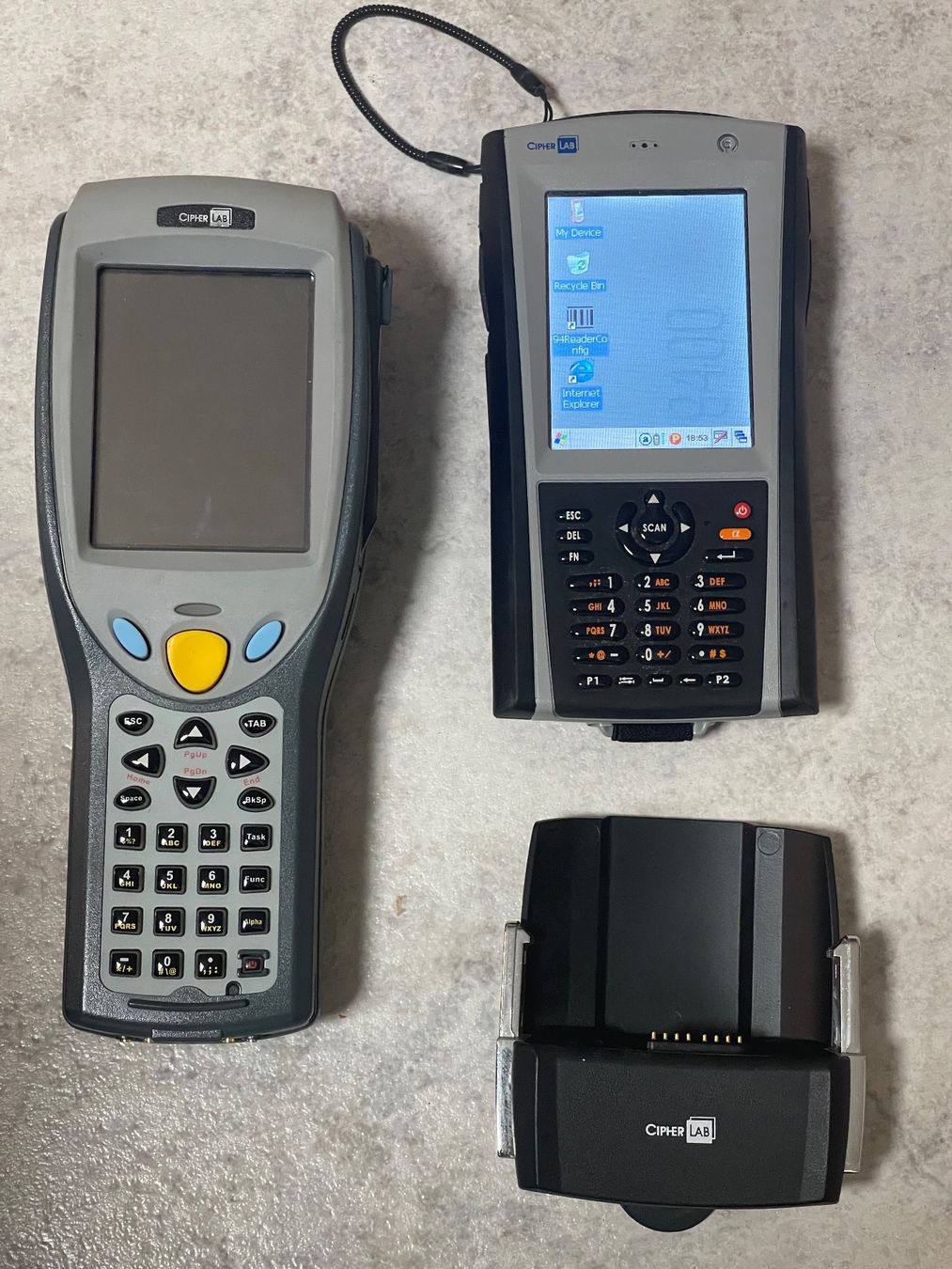 Scanner: 2 Stück Cipher Lab Barcode-Scanner – Defekt aus Kaiseraugst von